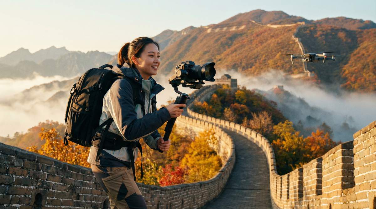 抖音风自驾旅途视频