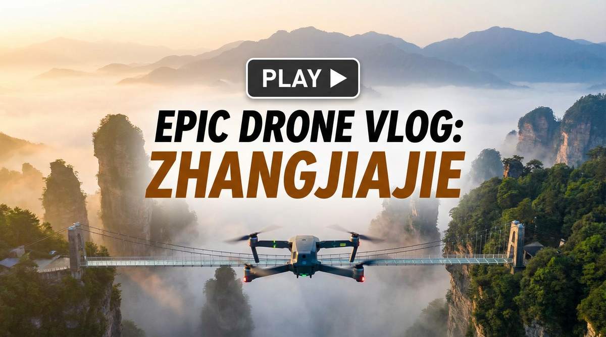 抖音风张家界航拍视频